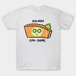 Salmon Spa-shimi With Cucumbers and Face Mask T-Shirt